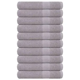 Toallas de sauna 10 uds 100% algodón gris 80x200 cm 360 gsm de , Toallas - Ref: Foro24-136841, Precio: 110,88 €, Descuento: %