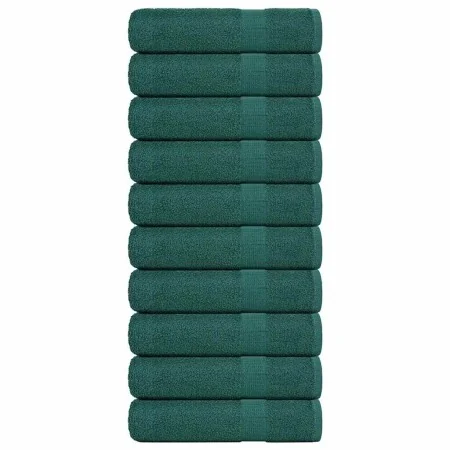Toallas de baño 10 uds verde 100x150 cm 360 gsm 100% algodón de , Toallas - Ref: Foro24-136862, Precio: 100,36 €, Descuento: %