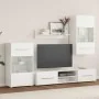 Muebles para TV 5 piezas con iluminación LED blanco mate de , Muebles TV - Ref: Foro24-3324229, Precio: 478,28 €, Descuento: %