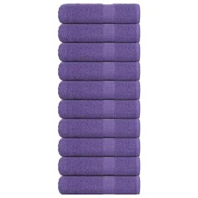 Toallas de invitados 10uds 100% algodón púrpura 70x140cm 360gsm de , Toallas - Ref: Foro24-136883, Precio: 80,34 €, Descuento: %