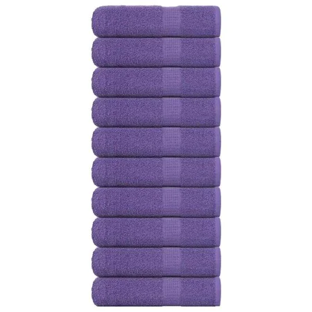 Toallas de invitados 10uds 100% algodón púrpura 70x140cm 360gsm de , Toallas - Ref: Foro24-136883, Precio: 80,34 €, Descuento: %