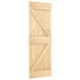 Puerta corredera con herrajes madera maciza de pino 70x210 cm by , Doors - Ref: Foro24-3332634, Price: 193,00 €, Discount: %