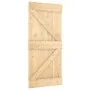 Puerta corredera con herrajes madera maciza de pino 95x210 cm de , Puertas - Ref: Foro24-3332636, Precio: 229,90 €, Descuento: %