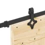 Puerta corredera con herrajes madera maciza de pino 95x210 cm de , Puertas - Ref: Foro24-3332636, Precio: 229,90 €, Descuento: %