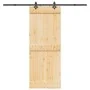 Puerta corredera con herrajes madera maciza de pino 80x210 cm de , Puertas - Ref: Foro24-3332683, Precio: 186,57 €, Descuento: %