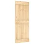 Puerta corredera con herrajes madera maciza de pino 80x210 cm de , Puertas - Ref: Foro24-3332683, Precio: 186,57 €, Descuento: %
