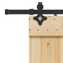 Puerta corredera con herrajes madera maciza de pino 80x210 cm de , Puertas - Ref: Foro24-3332683, Precio: 186,57 €, Descuento: %