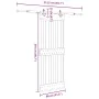 Puerta corredera con herrajes madera maciza de pino 80x210 cm de , Puertas - Ref: Foro24-3332683, Precio: 186,57 €, Descuento: %