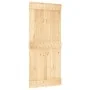 Puerta corredera con herrajes madera maciza de pino 90x210 cm von , Türen - Ref: Foro24-3332697, Preis: 211,75 €, Rabatt: %