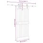 Puerta corredera con herrajes madera maciza de pino 90x210 cm von , Türen - Ref: Foro24-3332697, Preis: 211,75 €, Rabatt: %