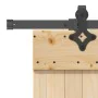 Puerta corredera con herrajes madera maciza de pino 70x210 cm de , Puertas - Ref: Foro24-3332778, Precio: 183,61 €, Descuento: %