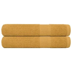 Toallas de sauna 2 uds 100% algodón oro 80x200 cm 360 gsm de , Toallas - Ref: Foro24-136815, Precio: 28,63 €, Descuento: %