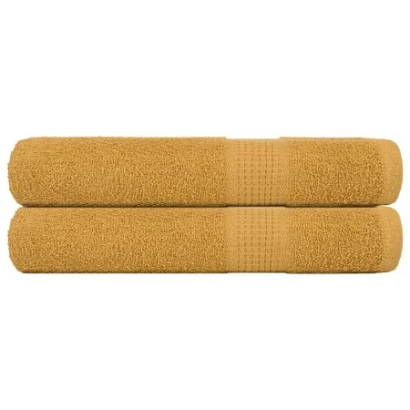 Toallas de sauna 2 uds 100% algodón oro 80x200 cm 360 gsm de , Toallas - Ref: Foro24-136815, Precio: 28,63 €, Descuento: %