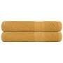 Toallas de sauna 2 uds 100% algodón oro 80x200 cm 360 gsm de , Toallas - Ref: Foro24-136815, Precio: 28,63 €, Descuento: %