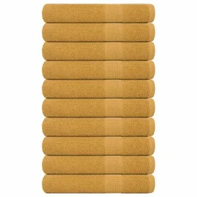 Toallas de sauna 10 uds 100% algodón oro 80x200 cm 360 gsm de , Toallas - Ref: Foro24-136817, Precio: 105,29 €, Descuento: %