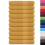 Toallas de sauna 10 uds 100% algodón oro 80x200 cm 360 gsm de , Toallas - Ref: Foro24-136817, Precio: 105,29 €, Descuento: %