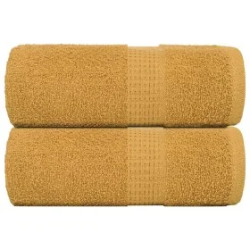 Toallas de visita 2 uds oro 30x50 cm 360 gsm 100% algodón de , Toallas - Ref: Foro24-136803, Precio: 14,71 €, Descuento: %