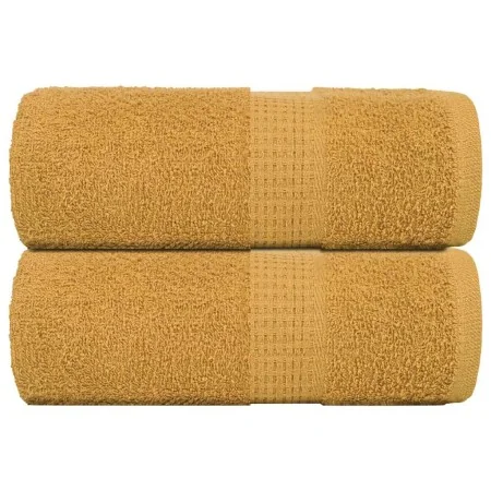 Toallas de visita 2 uds oro 30x50 cm 360 gsm 100% algodón de , Toallas - Ref: Foro24-136803, Precio: 14,71 €, Descuento: %