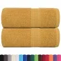 Toallas de visita 2 uds oro 30x50 cm 360 gsm 100% algodón de , Toallas - Ref: Foro24-136803, Precio: 14,71 €, Descuento: %