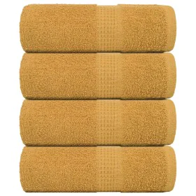 Toallas 4 uds 100% algodón oro 30x30 cm 360 gsm de , Toallas - Ref: Foro24-136801, Precio: 13,98 €, Descuento: %