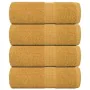 Toallas 4 uds 100% algodón oro 30x30 cm 360 gsm de , Toallas - Ref: Foro24-136801, Precio: 13,98 €, Descuento: %
