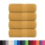 Toallas 4 uds 100% algodón oro 30x30 cm 360 gsm de , Toallas - Ref: Foro24-136801, Precio: 13,98 €, Descuento: %