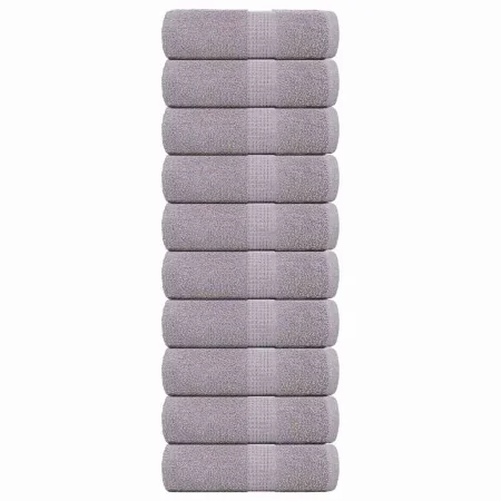 Toallas invitados 10 uds 100% algodón gris 30x50 cm 360 gsm de , Toallas - Ref: Foro24-136829, Precio: 28,16 €, Descuento: %