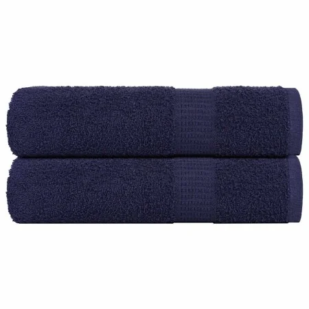 Toallas de ducha 2uds 100% algodón azul marino 70x140cm 360 gsm de , Toallas - Ref: Foro24-136785, Precio: 21,95 €, Descuento: %