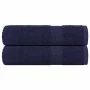 Toallas de ducha 2uds 100% algodón azul marino 70x140cm 360 gsm de , Toallas - Ref: Foro24-136785, Precio: 21,95 €, Descuento: %