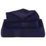 Toallas de ducha 2uds 100% algodón azul marino 70x140cm 360 gsm de , Toallas - Ref: Foro24-136785, Precio: 21,95 €, Descuento: %