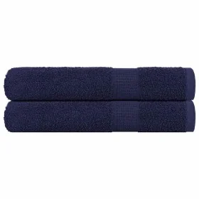 Toallas de sauna 2uds 100% algodón azul marino 80x200cm 360 gsm de , Toallas - Ref: Foro24-136791, Precio: 35,48 €, Descuento: %