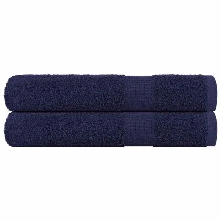 Toallas de sauna 2uds 100% algodón azul marino 80x200cm 360 gsm de , Toallas - Ref: Foro24-136791, Precio: 35,48 €, Descuento: %