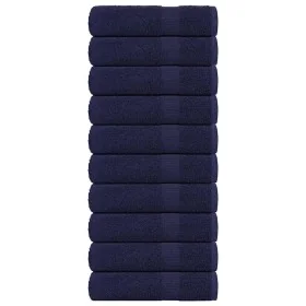 Toallas invitados 10uds 100% algodón azul marino 360gsm de , Toallas - Ref: Foro24-136787, Precio: 80,50 €, Descuento: %
