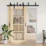 Kit de herrajes para puertas correderas acero negro 183 cm by , Door items - Ref: Foro24-3295721, Price: 115,68 €, Discount: %