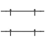 Kit de herrajes para puertas correderas acero negro 183 cm by , Door items - Ref: Foro24-3295721, Price: 115,68 €, Discount: %