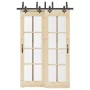 Kit de herrajes para puertas correderas acero negro 152,5 cm by , Door items - Ref: Foro24-3295735, Price: 136,29 €, Discount: %