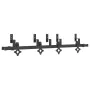 Kit de herrajes para puertas correderas acero negro 152,5 cm by , Door items - Ref: Foro24-3295735, Price: 136,29 €, Discount: %