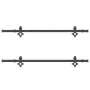 Kit de herrajes para puertas correderas acero negro 152,5 cm by , Door items - Ref: Foro24-3295735, Price: 136,29 €, Discount: %