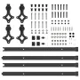 Kit de herrajes para puertas correderas acero negro 152,5 cm by , Door items - Ref: Foro24-3295735, Price: 136,29 €, Discount: %