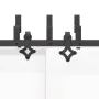 Kit de herrajes para puertas correderas acero negro 152,5 cm by , Door items - Ref: Foro24-3295735, Price: 136,29 €, Discount: %