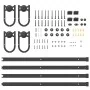 Kit de herrajes para puertas correderas acero negro 183 cm by , Door items - Ref: Foro24-3295737, Price: 100,26 €, Discount: %