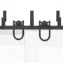 Kit de herrajes para puertas correderas acero negro 183 cm by , Door items - Ref: Foro24-3295737, Price: 100,26 €, Discount: %