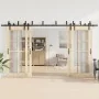 Kit de herrajes para puertas correderas acero negro 400 cm von , Türartikel - Ref: Foro24-3295742, Preis: 251,91 €, Rabatt: %