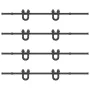 Kit de herrajes para puertas correderas acero negro 400 cm by , Door items - Ref: Foro24-3295754, Price: 239,24 €, Discount: %