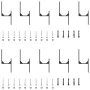 Kit de herrajes para puertas correderas acero negro 400 cm by , Door items - Ref: Foro24-3295754, Price: 239,24 €, Discount: %