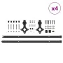 Kit de herrajes para puertas correderas acero negro 427 cm by , Door items - Ref: Foro24-3295756, Price: 311,58 €, Discount: %