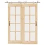 Kit de herrajes para puerta corredera 183 cm acero plateado von , Türartikel - Ref: Foro24-3295763, Preis: 182,33 €, Rabatt: %