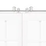 Kit de herrajes para puerta corredera 183 cm acero plateado von , Türartikel - Ref: Foro24-3295763, Preis: 182,33 €, Rabatt: %