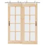 Kit de herrajes para puerta corredera 183 cm acero plateado by , Door items - Ref: Foro24-3295761, Price: 269,48 €, Discount: %