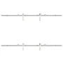 Kit de herrajes para puerta corredera 183 cm acero plateado by , Door items - Ref: Foro24-3295761, Price: 269,48 €, Discount: %